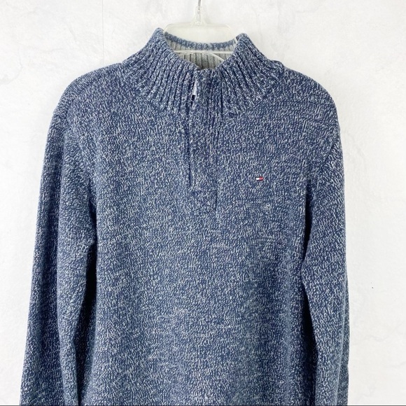 [Tommy Hilfiger] Boys Essential Quarter Zip Sweater - Picture 2 of 3